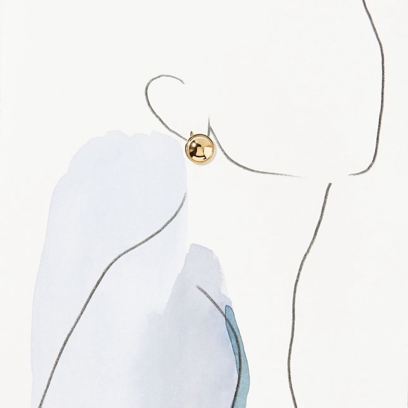 Anthropologie NWT Cloverpost Earl Button Earrings - Picture 3 of 3